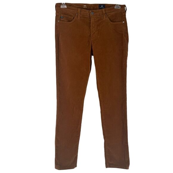 Adriano Goldschmied Corduroy Pants Prima Cigarette Leg Golden Brown Size 30 Fall - Picture 1 of 9